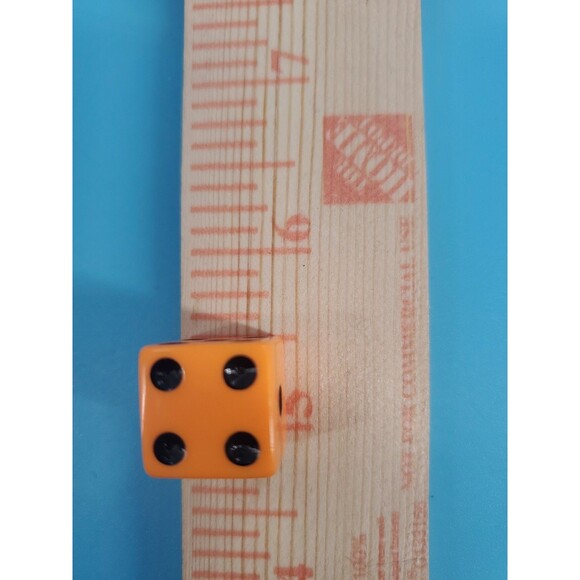 Replacement Dice 28 Red Blue And Orage White Dots 6 Sided Board Games - Picture 3 of 6
